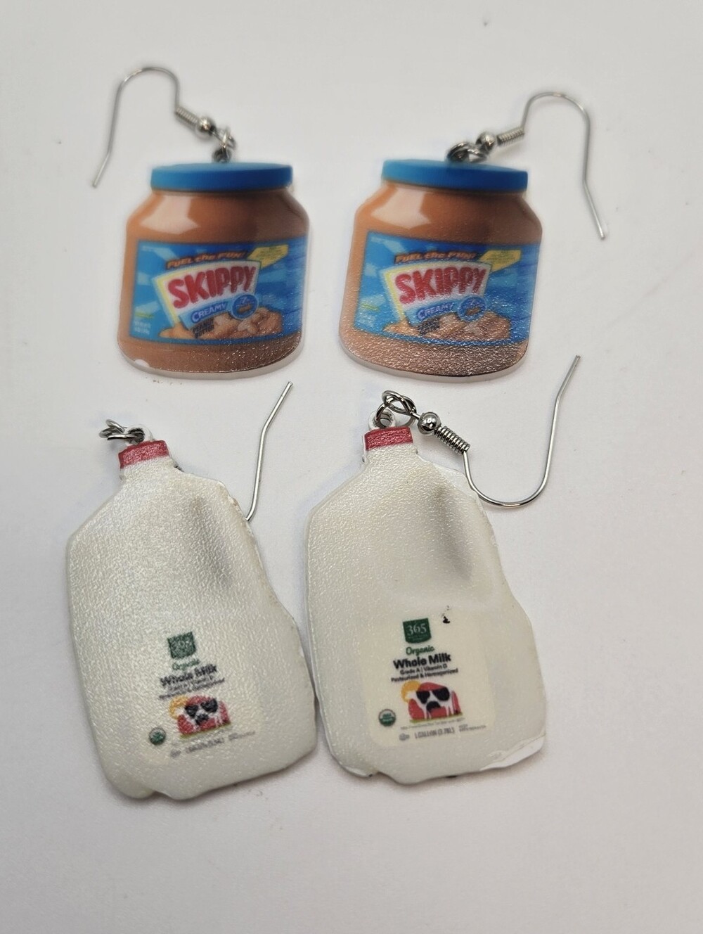 Milk And Peanut Butter Earrings Fun Gift